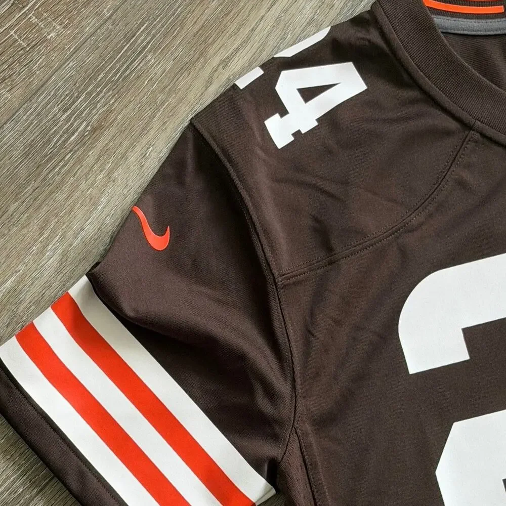 Nike Cleveland Browns Nick Chubb #24 Jersey Large NWT Game Brown Orange NFL